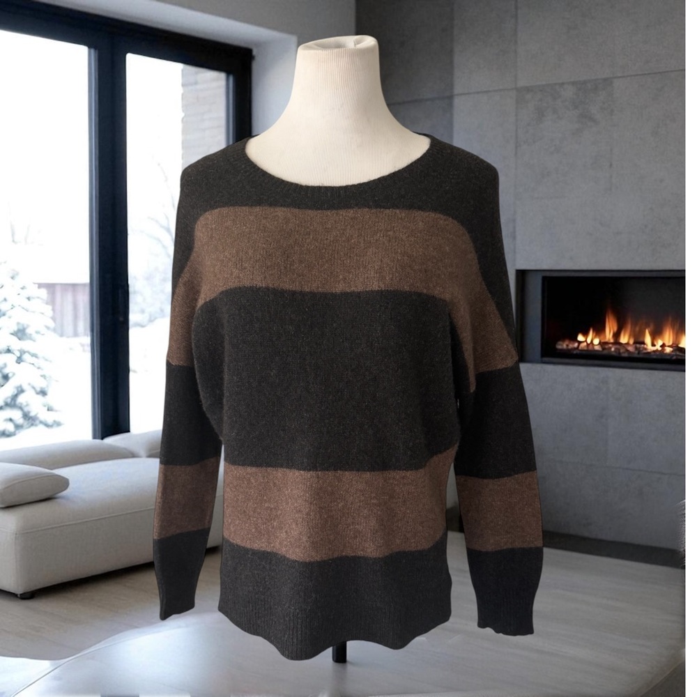 Vince Rugby Yak Wool Blend Boxy-Fit Sweater Size Small